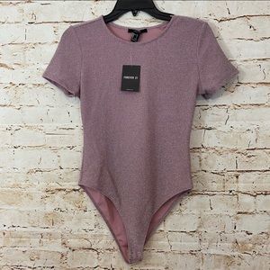 2 for $10‼️ Pink Glitter Bodysuit